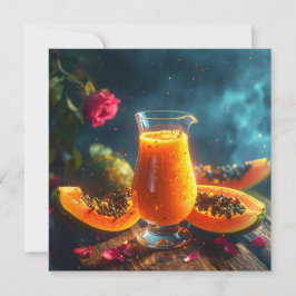 PAPAYA Vers geperste SAP - Feestdagenkaart