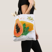 Papaya. Waterverf schilderen Tote Bag (Dichtbij)