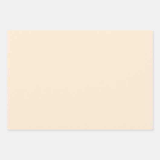Papaya Whip Solid Color Inpakpapier Vel (Voorkant 3)