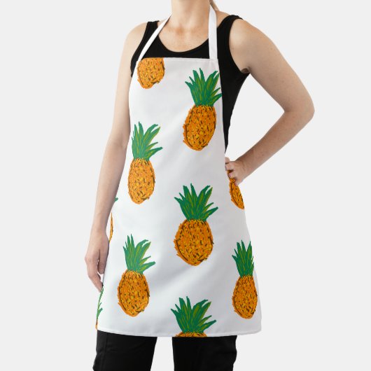 Papaya's All-Over Print Apron, medium Schort (Insitu)