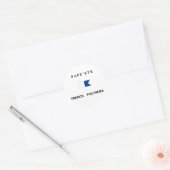 Pape'ete Frans-Polynesië Alpha duik vlag Ronde Sticker (Envelop)