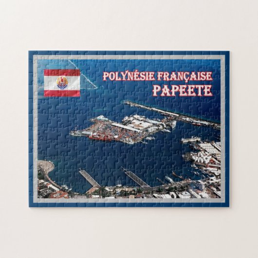 Papeete - Port - Frans-Polynesië - Legpuzzel (Horizontaal)