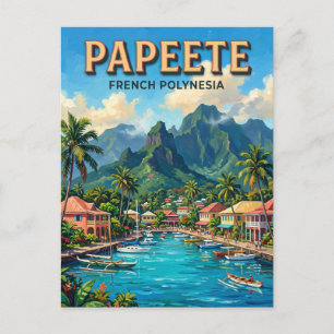 Papeete, Tahiti Frankrijk Briefkaart