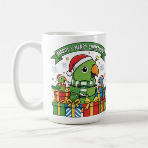 Papegaai-achtig Kerstmis – Cute Festieve Papegaai Koffiemok