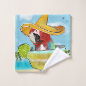 Papegaai Bad Handdoek (Wasdoekje)