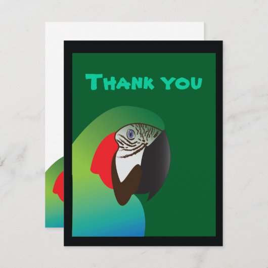 papegaai bedankt (Voorkant / Achterkant)