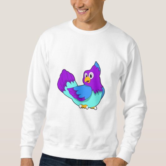 Papegaai blauw trui (Voorkant)