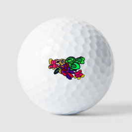 Papegaai blij bos  golfballen