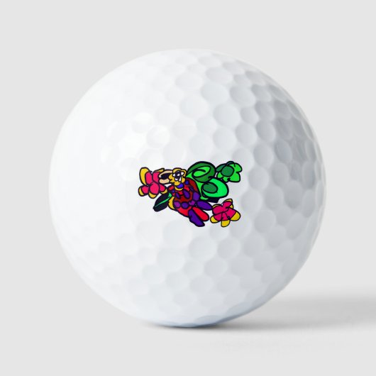 Papegaai blij bos  golfballen (Voorkant)