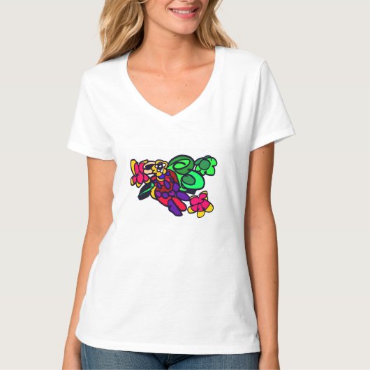 Papegaai blij bos  t-shirt (Voorkant)