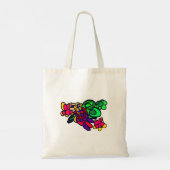 Papegaai blij bos  tote bag (Achterkant)