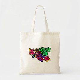 Papegaai blij bos  tote bag