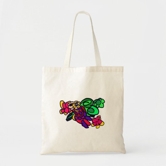 Papegaai blij bos  tote bag (Voorkant)