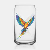 Papegaai Blikvorm Glas (Achterkant)