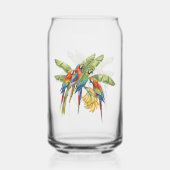 Papegaai Blikvorm Glas (Voorkant)