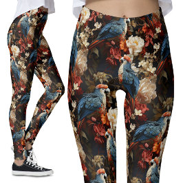  papegaai bloemig leggings
