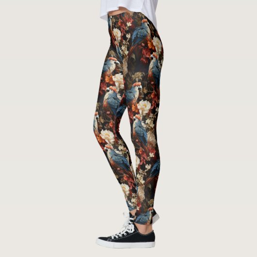 papegaai bloemig leggings (Links)