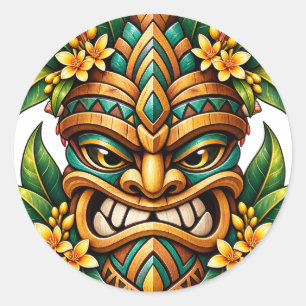 Papegaai Bloom Tiki Sticker
