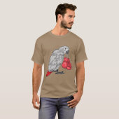 Papegaai Bokshandschoenen Boksen T-shirt (Voorkant volledig)
