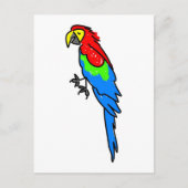 papegaai briefkaart (Voorkant)