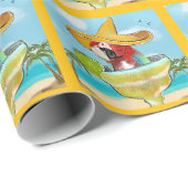 Papegaai Cadeaupapier (Rol Hoek)