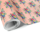 Papegaai Cadeaupapier (Rol Hoek)