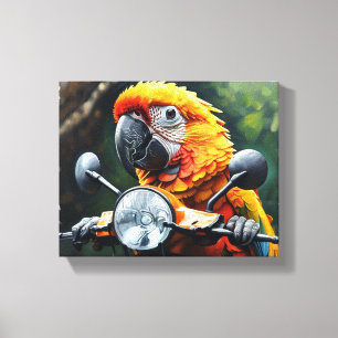 Papegaai canvas kunst