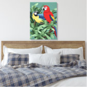 Papegaai Canvas Prints (Insitu (Slaapkamer))
