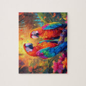 Papegaai Cartoon Jigsaw Puzzel (Verticaal)