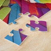 Papegaai, cartoon, kleurrijk legpuzzel (Zijkant)