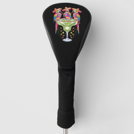 Papegaai Cinco De Mayo Grappig Drinken Mexicaans F Golfheadcover (Voorkant)