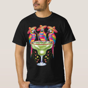 Papegaai Cinco De Mayo Grappig Drinken Mexicaans F T-shirt