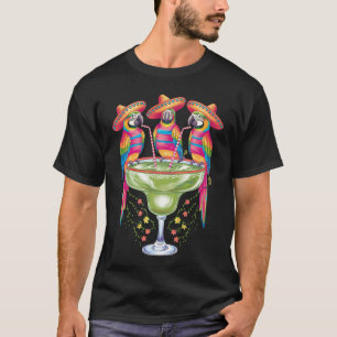 Papegaai Cinco De Mayo Grappig Drinken Mexicaans F T-shirt
