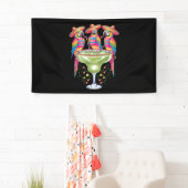 Papegaai Cinco De Mayo Grappig Drinken Mexicaanse Spandoek (Insitu)
