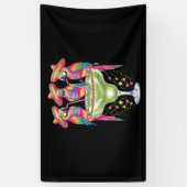 Papegaai Cinco De Mayo Grappig Drinken Mexicaanse Spandoek (Verticaal)