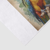 Papegaai decoupage tissue papier (Detail)