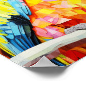 Papegaai Dier Vogel Art Decor Paint Poster (Hoek)