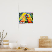 Papegaai Dier Vogel Art Decor Paint Poster (Keuken)