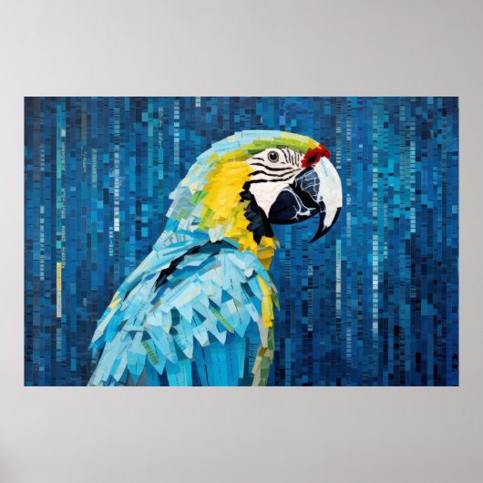 Papegaai Dier Vogel Art Decor Paint Poster (Voorkant)
