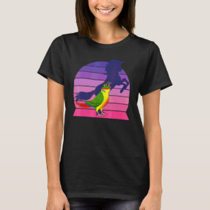 Papegaai Eenhoorn I Schreeuwende Geelzijdige Groen T-shirt