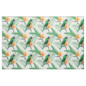 Papegaai en bloemen stof (Yard (91,4 cm))