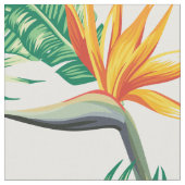 Papegaai en bloemen stof (Close Up)