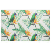 Papegaai en bloemen stof (Fat Quarter)