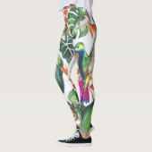 Papegaai en kolibrie tropisch leggings (Links)