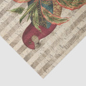 papegaai en tropische bladeren tissuepapier (Detail)