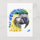 papegaai feestdagenkaart (Voorkant)