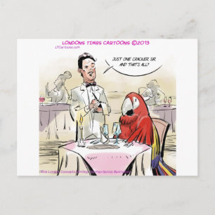 Papegaai Fijne Eetervaring Grappig Briefkaart