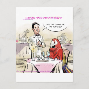 Papegaai Fijne Eetervaring Grappig Briefkaart