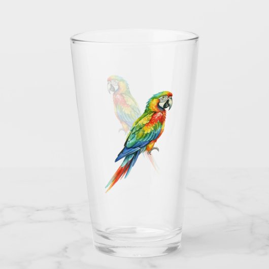 Papegaai Glas (Voorkant)