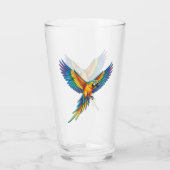 Papegaai Glas (Achterkant)